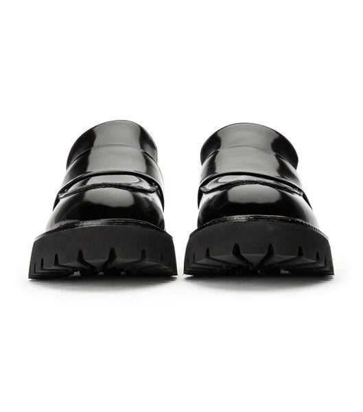 Loafers Tony Bianco Gisele Black Hi Shine 4cm Negras | DPEVO86077