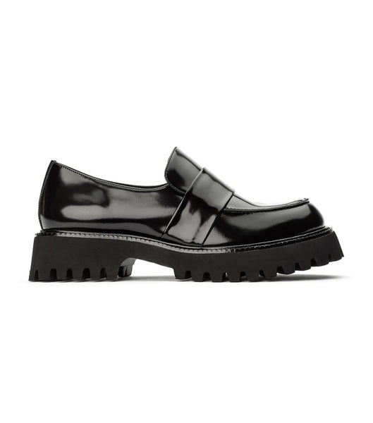 Loafers Tony Bianco Gisele Black Hi Shine 4cm Negras | DPEVO86077