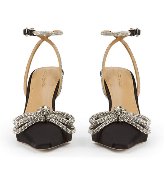 Tacones De Novia Tony Bianco Eros Black Satin 10.5cm Negras | FPEUI19848