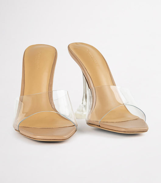 Tacones De Novia Tony Bianco Serri Clear Vinylite/Skin Nappa 10.5cm Arena | ZPENQ66853