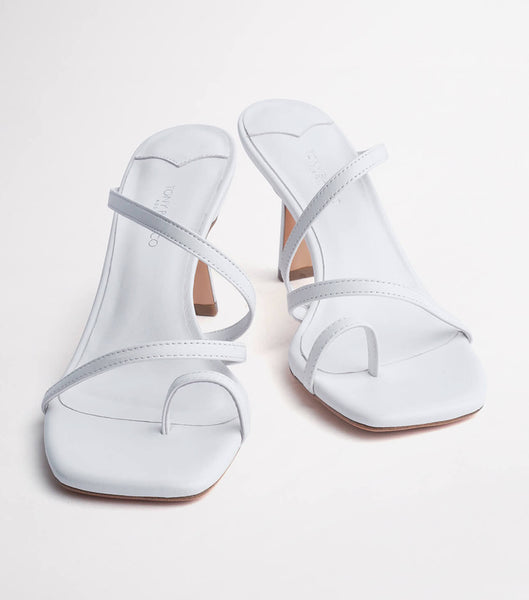 Tacones de aguja Tony Bianco Blossom White Sheep Nappa 7.5cm Blancas | PEXBR58218