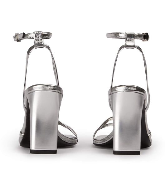 Tacones de evento Tony Bianco Corso Silver Foil 8.5cm Plateadas | PENEJ94502